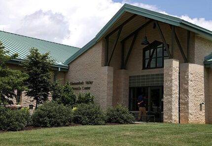 A person walks into the entrance of the Shenandoah Valley Juvenile Center on June 20  in...