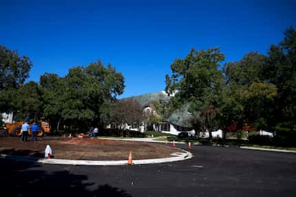 Without the 75-foot-tall, 75-foot-wide pecan at Armstrong Parkway and Preston Road, houses...