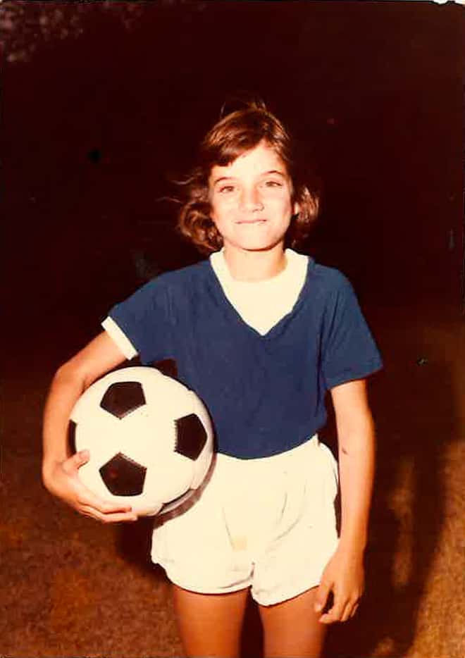 Laura Anton, shown in an undated photo, started playing soccer in first grade.