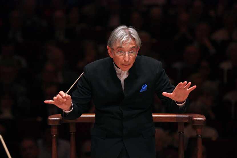 Michael Tilson Thomas leads the San Francisco Symphony at Carnegie Hall in New York.
