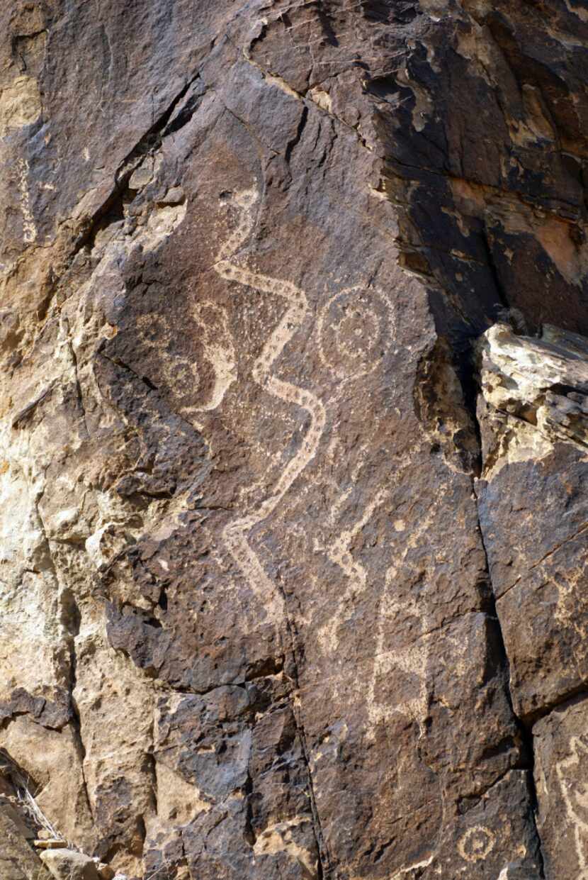 The Parowan Gap Petroglyphs are in Utah.