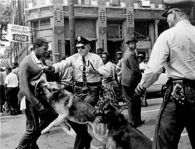 A 17-year-old civil rights demonstrator, defying an anti-parade ordinance in Birmingham,...