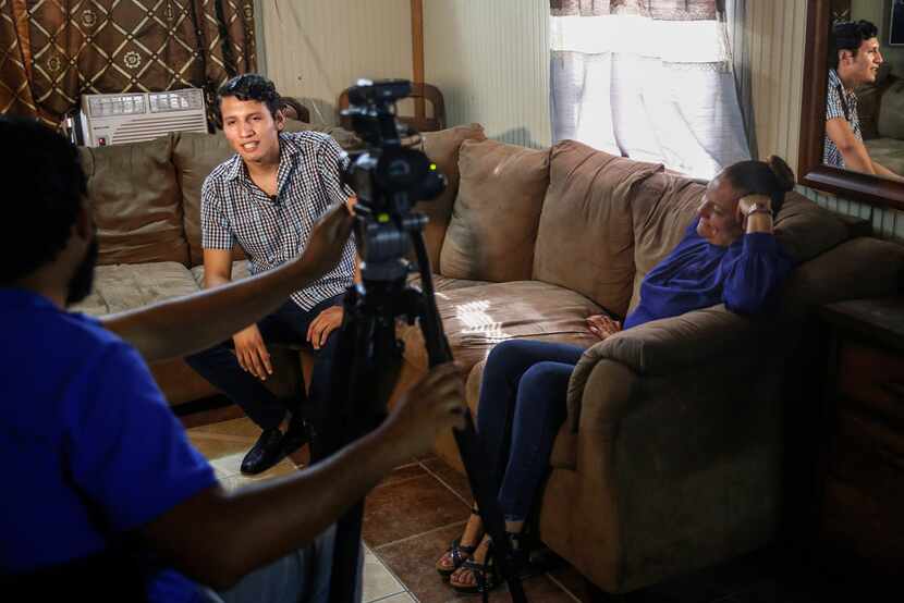 Seated in his family's living room, Francisco Galicia, a Dallas-born U.S. citizen who spent...