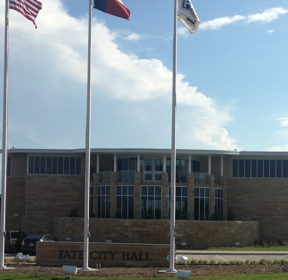 A new City Hall reflects the growth in Fate, a Rockwall County city where the population has...
