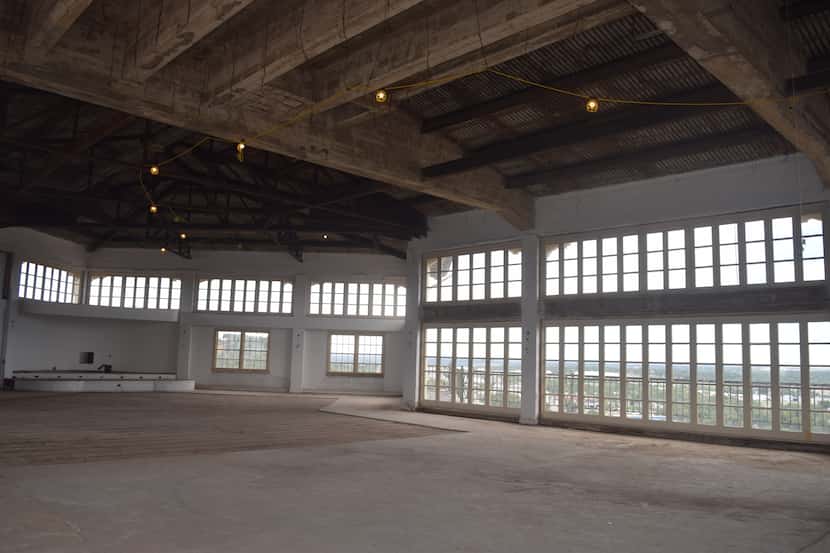 The "cloud room" of the Baker Hotel and Spa is shown mid-renovation.