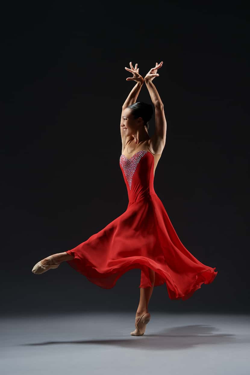 Ballet Hispánico's Laura Lopez in "Arabesque," a mashup of flamenco and ballet choreographed...
