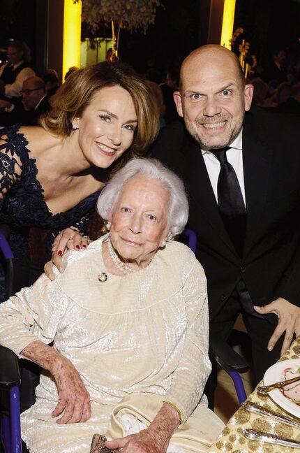 Aaltje van Zweden, Margaret McDermott and Jaap van Zweden at the Dallas Symphony Gala...