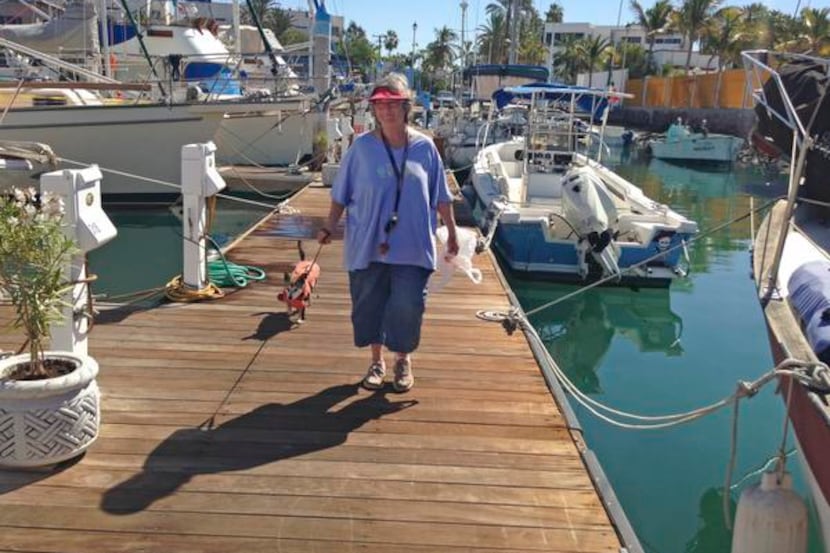 Allyson van Os of Dallas and her husband live on their boat in La Paz, Mexico, from October...
