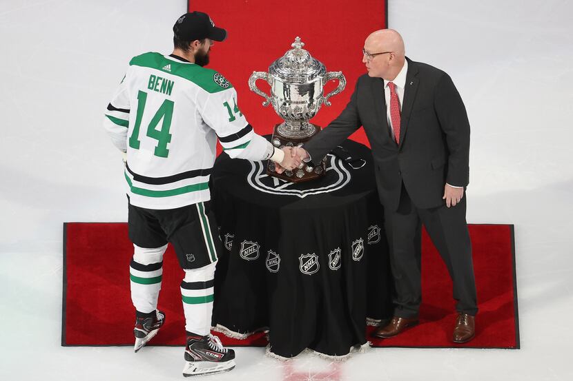 EDMONTON, ALBERTA - SEPTEMBER 14: Bill Daly, the deputy commissioner and chief legal officer...