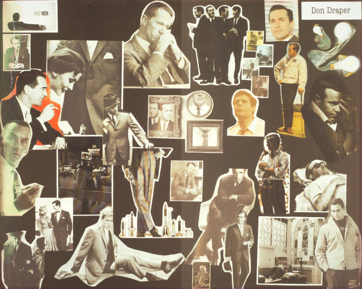 "Inspiration board" for the character of Don Draper. (Pete Smith/Special Contributor, ...