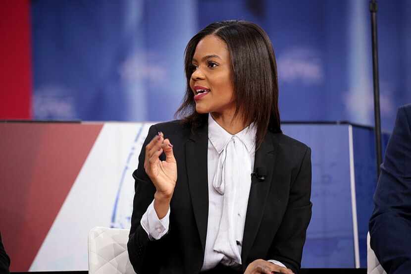 Candace Owens speaking at the 2018 Conservative Political Action Conference (CPAC) in...