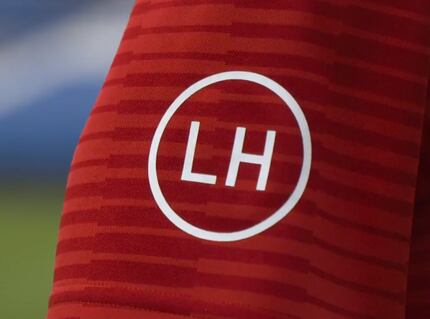 The LH patch in memory of Lamar Hunt on the North Texas SC primary jersey