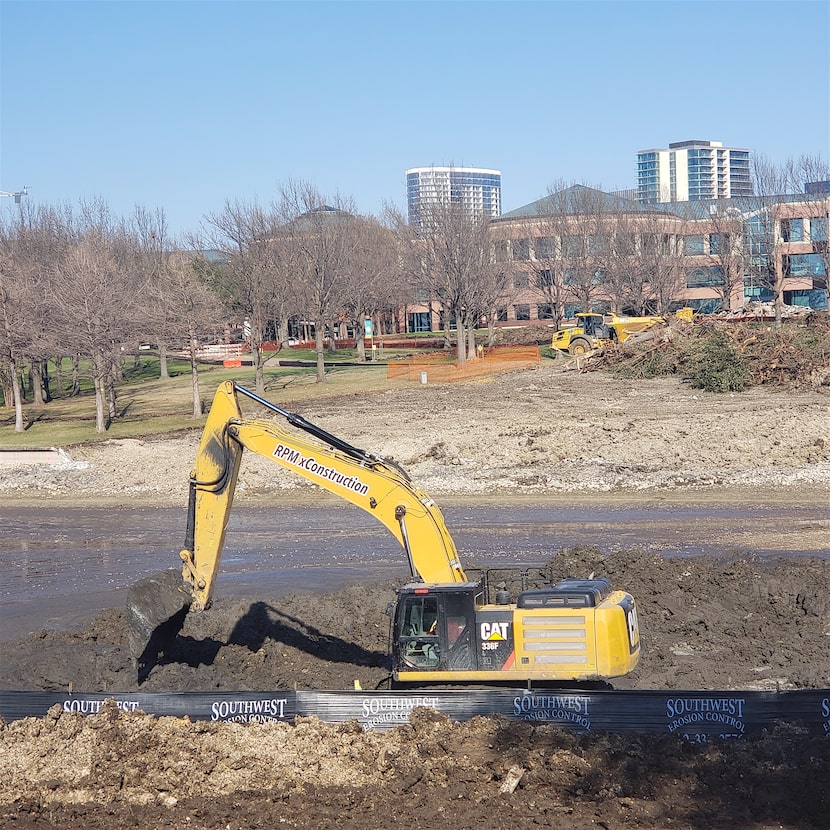 Sitework has started on the lakeshore for the new hotel.