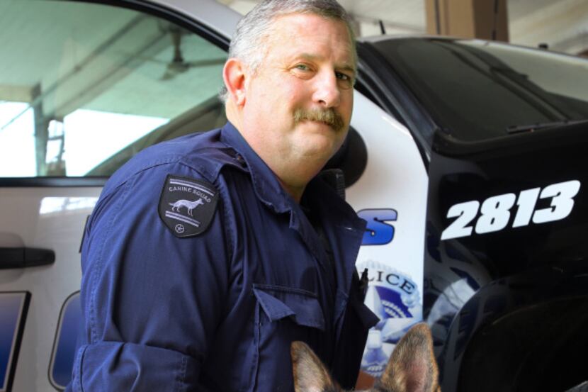 Senior Cpl. Craig Woods has had five canine partners since he joined the Dallas Police K-9...