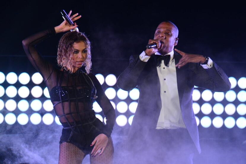  Beyonce Knowles and Jay-Z have toured and performed together before. Here they are at the...