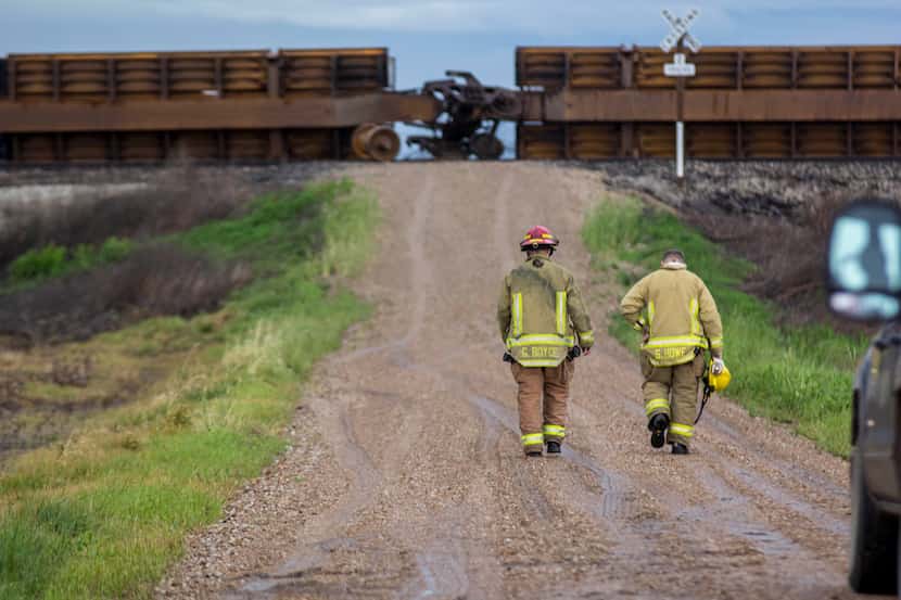 Severe weather moved through rural Lyon County in Kansas and overturned a train Saturday. 