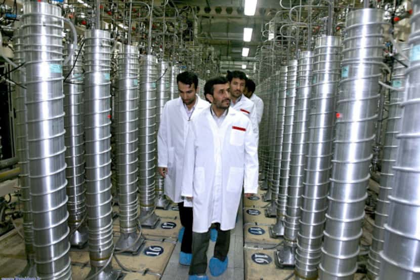 In this photo released by the Iranian President's Office, President Mahmoud Ahmadinejad...