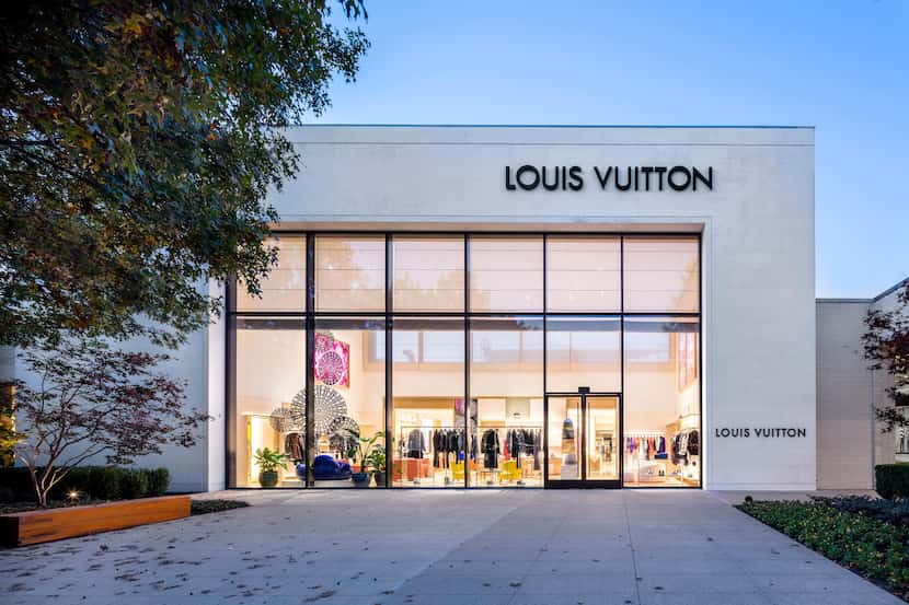 The interior park view of the new, larger Louis Vuitton store that opened in NorthPark...