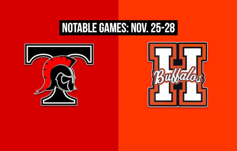 Notable games for the week of Nov. 25-28 of the 2020 season: Euless Trinity vs. Haltom.