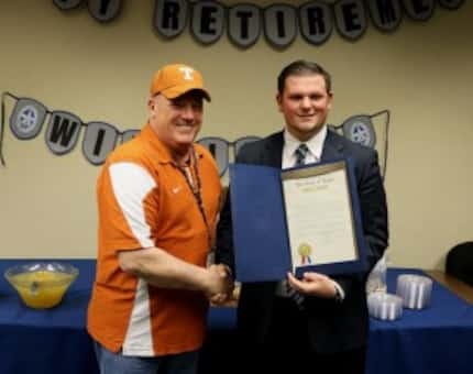  Officer Allan Williams and Cody Ussery from State Rep. Rodney Anderson's office.