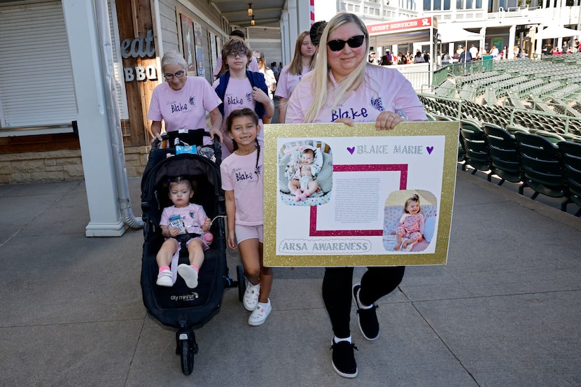 Blake Marie Ronasi, 1, who was diagnosed with a rare condition called aberrant right...