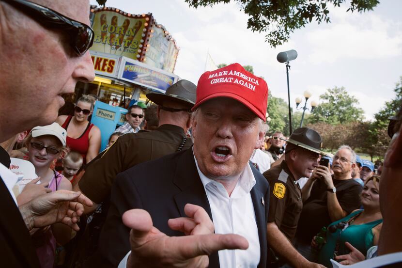 Donald Trump attended the Iowa State Fair in Des Moines on Saturday. A position paper that...