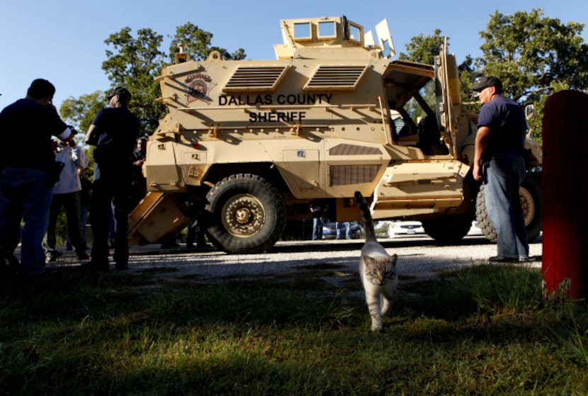 The Dallas County Sheriff's Department's recently acquired Mine Resistant Ambush Protected...