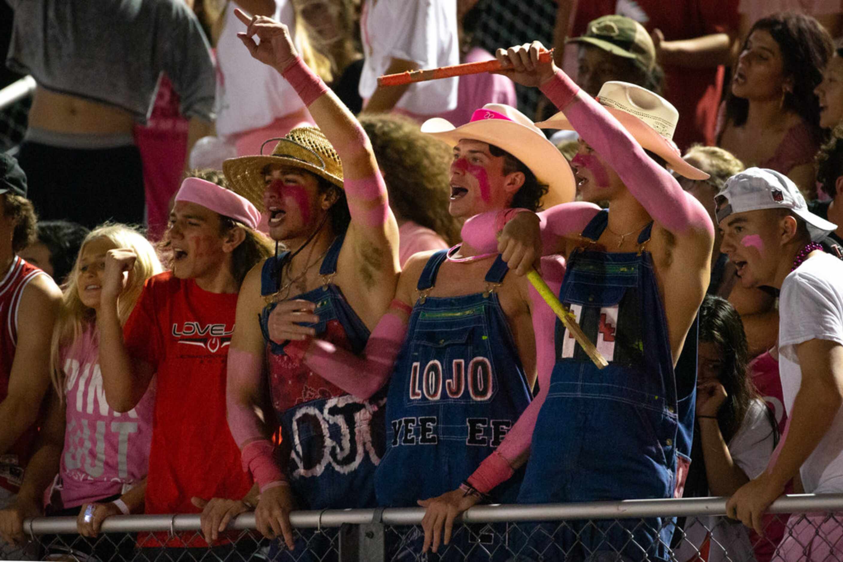 From second-to left, Lovejoy High School students Mikey Billingsley, Matt Piccirillo, Triton...