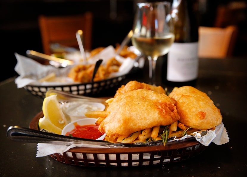 Fish and chips was one of the favorites at 20 Feet Seafood in Old East Dallas.