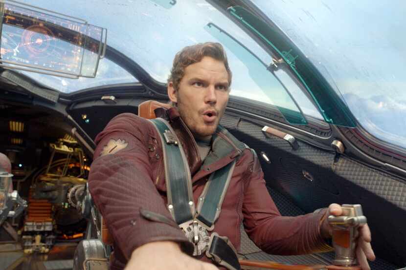This image released by Disney - Marvel shows Chris Pratt in a scene from "Guardians Of The...