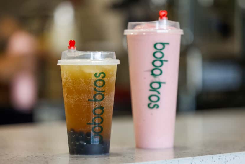 Boba and smoothie drinks at Boba Bros on Thursday, Aug. 31, 2023, in McKinney.  