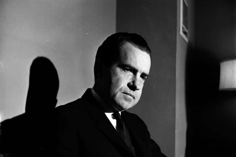 Former Vice-President Richard M. Nixon flew to Dallas Thursday, November 21, for a meeting...