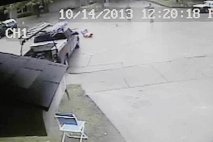 A neighbor’s video surveillance recording shows that police shot a Rylie man for no apparent...