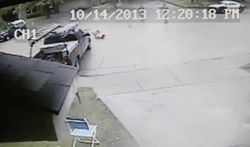 A neighbor’s video surveillance recording shows that police shot a Rylie man for no apparent...