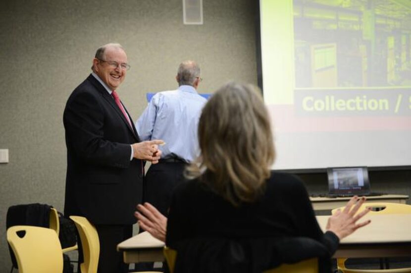 
Bill Hidell, of Hidell and Associates Architects, reacts to input from local resident...