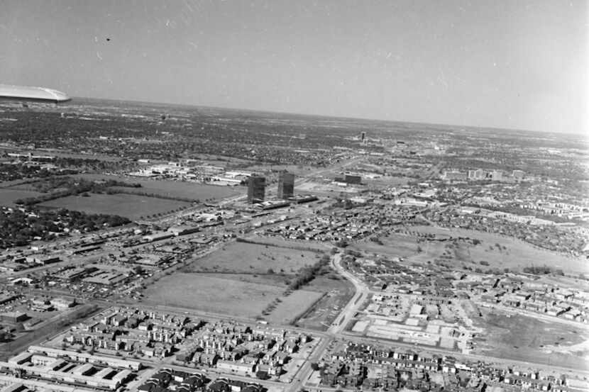  Spring 1978 - aerial photo of dallas - northpark mall shopping center - campbell center -...
