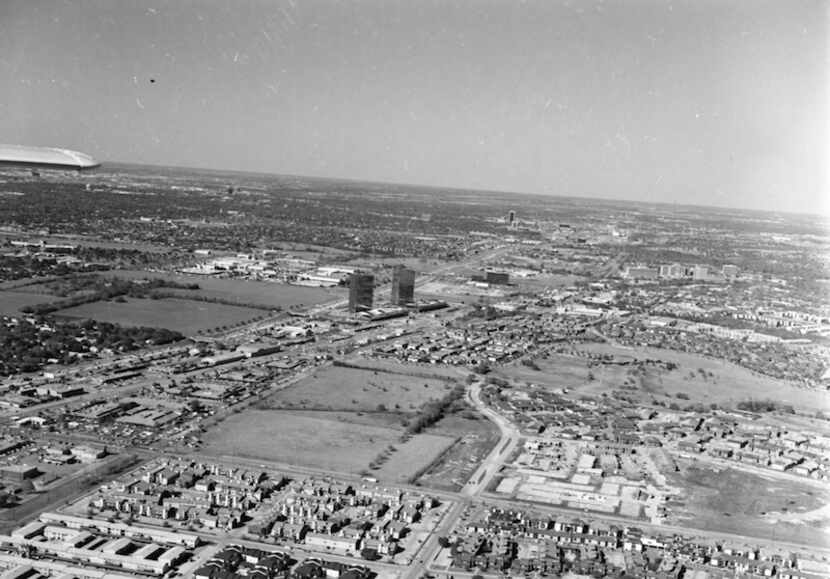  Spring 1978 - aerial photo of dallas - northpark mall shopping center - campbell center -...
