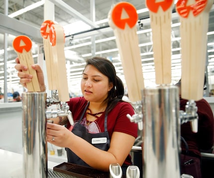 LiftOff's draft system uses compressed air to squeeze the extract through coffee and tea...