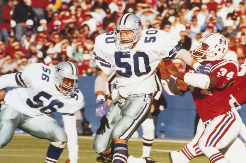 Jeff Rohrer (50) was a linebacker for the Dallas Cowboys from 1982-87.
