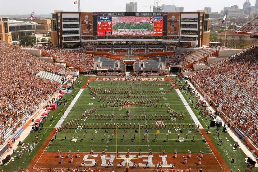 The south end zone expansion at DKR-Texas Memorial Stadium is complete with an upgraded...