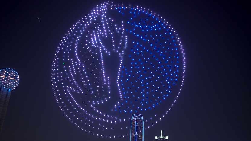Watch: 1,000 drones light the Dallas sky ahead of Mavericks-Thunder Game 6