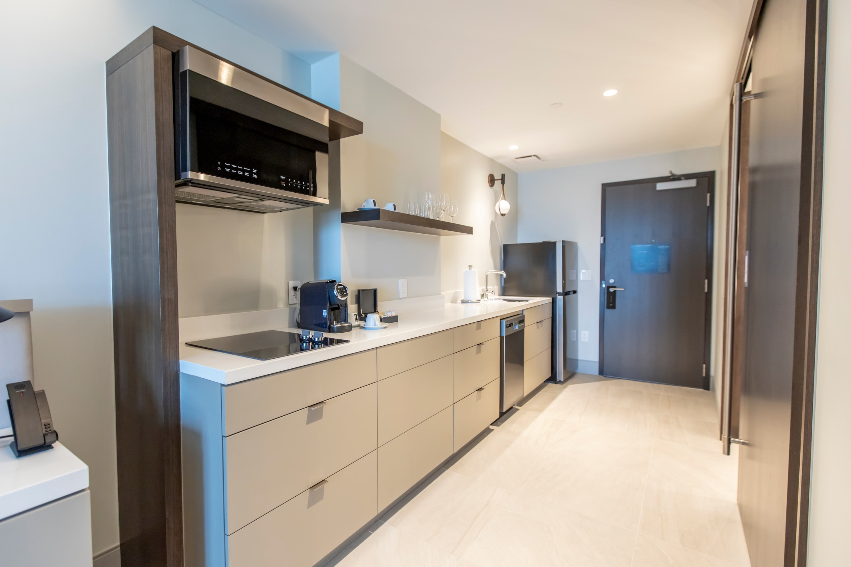 With long says in mind, Reserve Suites include kitchenettes with features like stove tops...