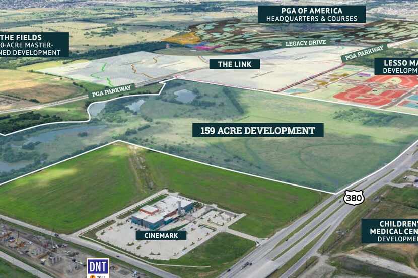 The almost 160-acre vacant property at the southwest corner of the tollway and U.S. 380 is...