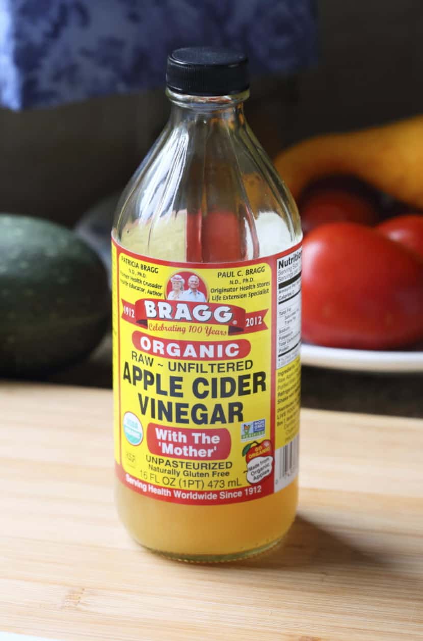 Many people drink apple cider vinegar each day.