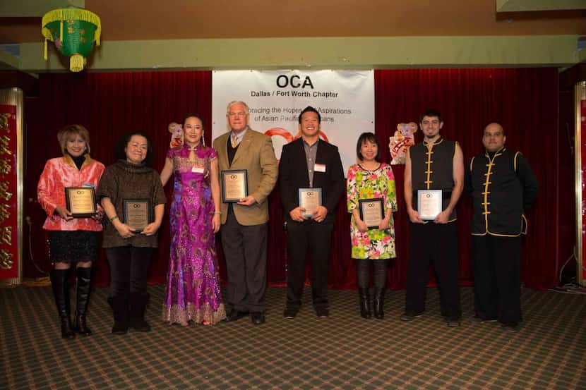 
OCA-DFW presented several awards at its Lunar New Year Banquet at Maxim's Restaurant in...