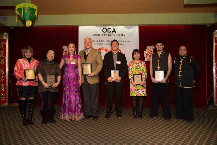
OCA-DFW presented several awards at its Lunar New Year Banquet at Maxim's Restaurant in...