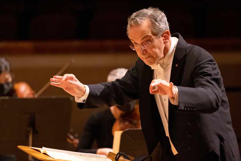 Music director Fabio Luisi leads the Dallas Symphony Orchestra in Mozart's Adagio and Fugue...