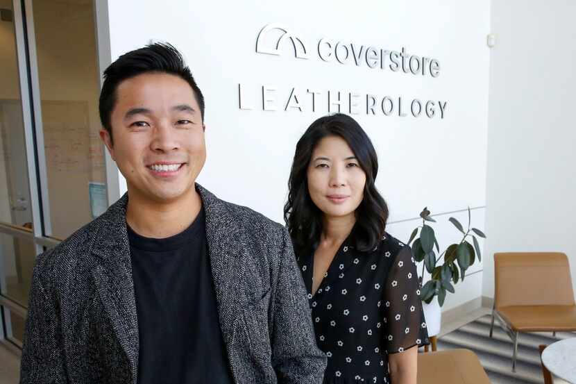 Leatherology co-founders, brother and sister David and Rae Liu, at their corporate...