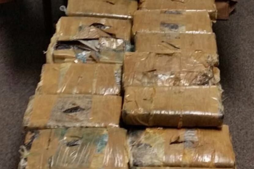 Marijuana seized at the Texas-Mexico border on Sunday. 