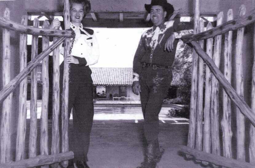 Dorthea and Elmer Seybold at the Mineral Wells ranch they founded in the 1940s